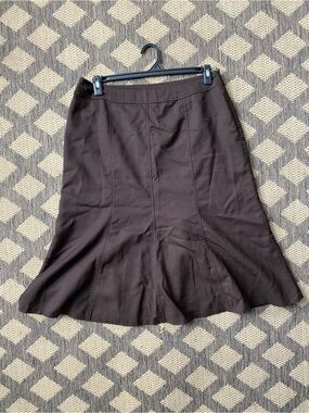Pendleton Dark Brown A-Line Panel Skirt